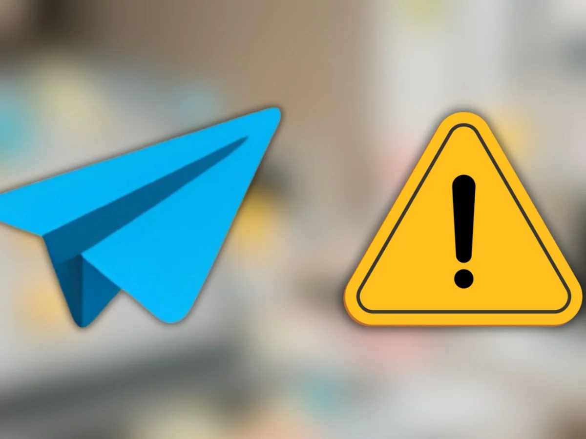 Telegram warning message about an unverified video.