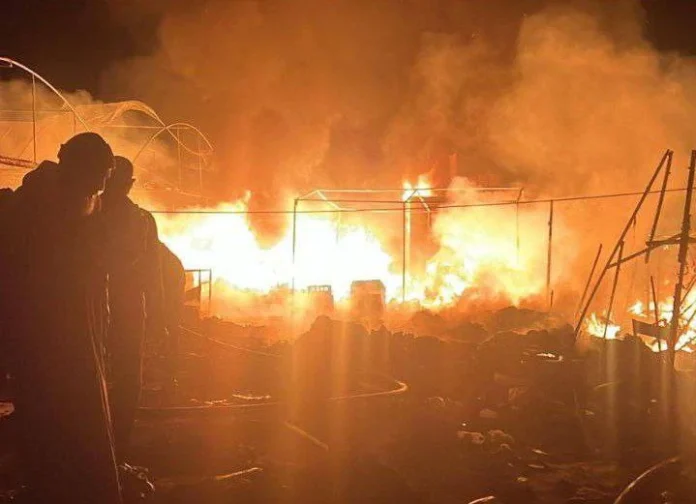 gaza on fire