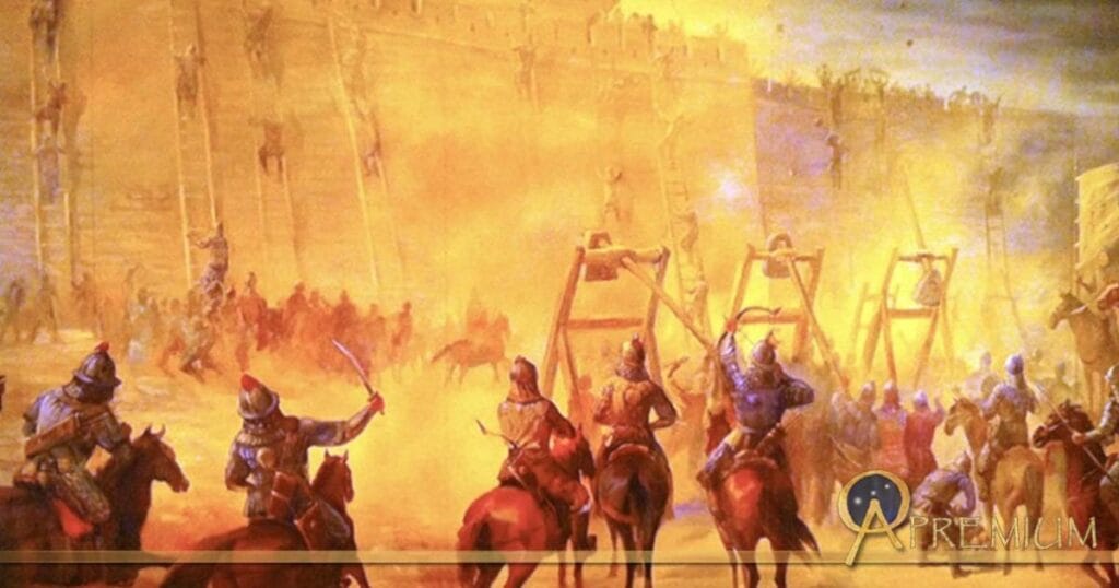 The Mongol invasion of Baghdad in 1258