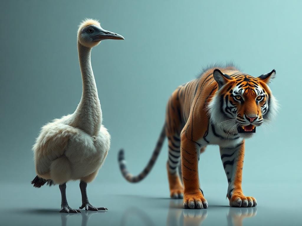 A futuristic lab experimenting with de-extinction of various extinct species.