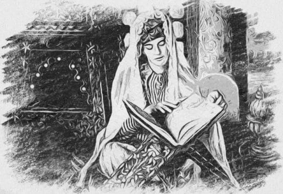 Artistic sketch of Fatima al-Fihri, the founder of the world's first university