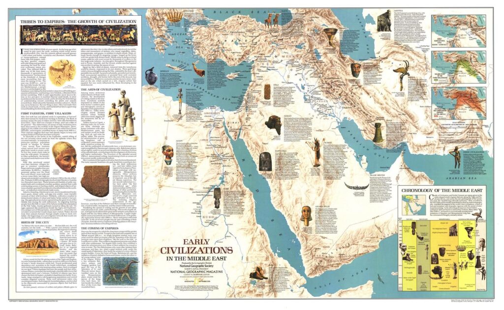 Ancient civilizations of the Middle East including Sumer, Babylon, and Egypt”